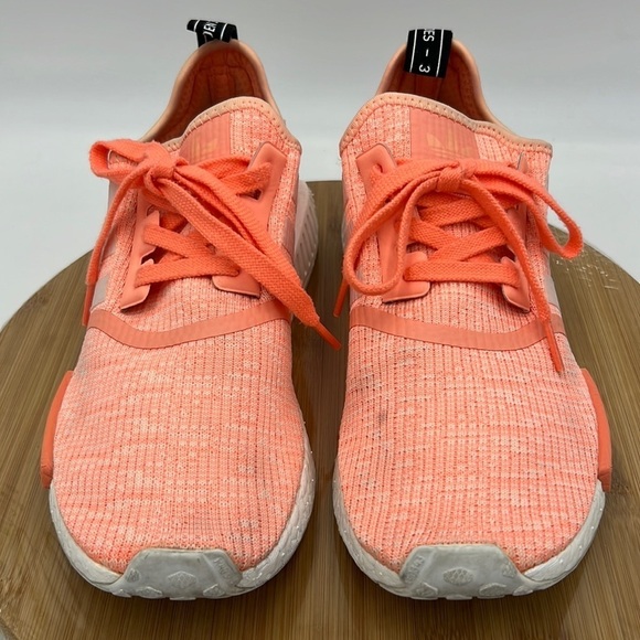 Adidas Women’s NMD R1 Runner Sun Glo White Peach - Picture 4 of 12